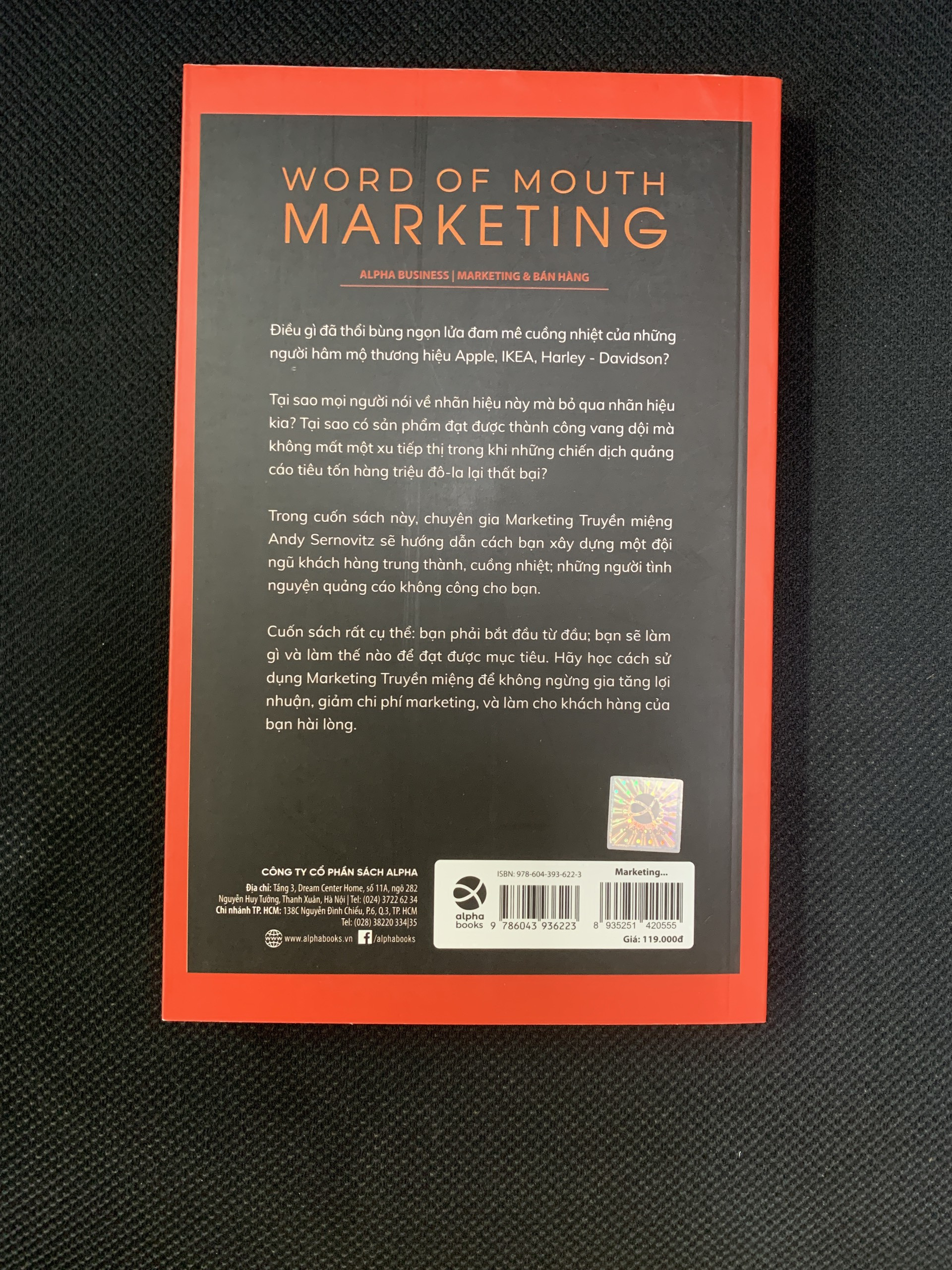 Marketing Truyền Miệng - Andy Sernovitz - Nguyễn Linh Giang dịch - Tái bản -