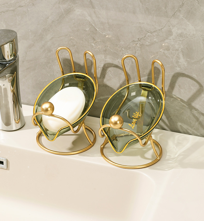 Khay Đựng Xà Bông Thoát Nước, Kệ Xà Phòng Rửa Tay Để Phòng Tắm, Nhà Bếp Decor Sang Trọng