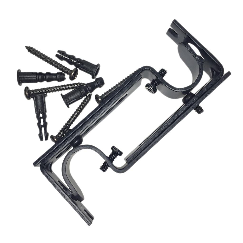 2 Miếng điều Chỉnh Kim Loại Rèm Cực Rod Tường Treo Móc
