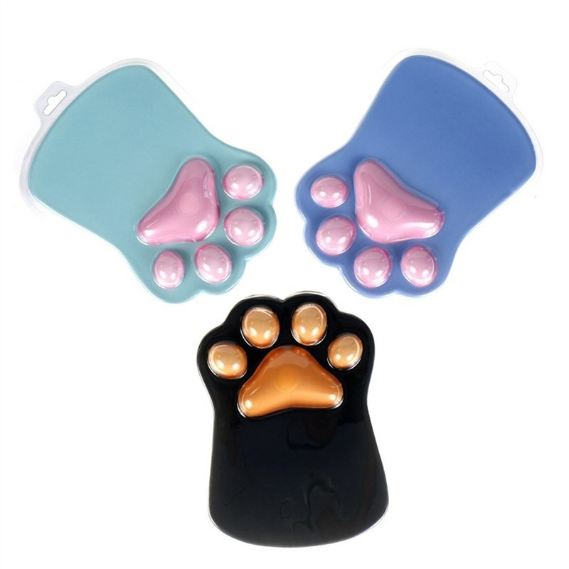 Mèo Paw Miếng Lót Chuột Kawaii Chơi Game Để Bàn Bọc Chống Trượt Silicone Chuột Thảm Bàn Thảm Laptop Chơi Game Bàn Phím Máy Tính Để Bàn bộ