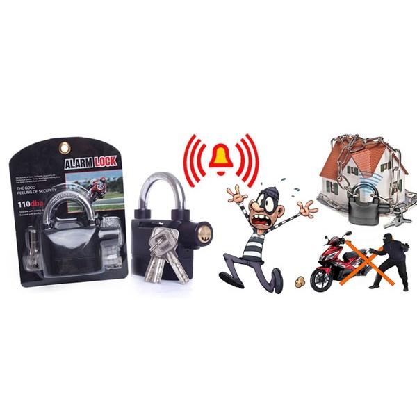 Ổ KHÓA CHỐNG TRỘM THÔNG MINH 110DBA CÓ CÒI HÚ BÁO ĐỘNG
