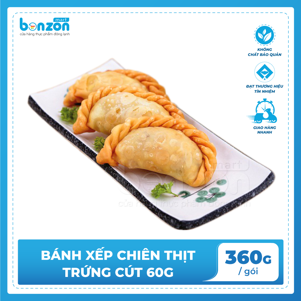 Bánh xếp chiên thịt - trứng cút 360g
