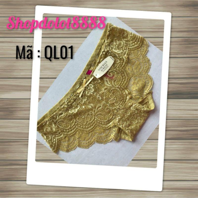 Quần lót ren chất liệu cotton co giãn tốt mã đặt hàng QL01