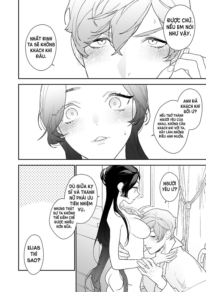 [21+] thánh nữ không thể khước từ tình yêu cháy bỏng của chàng hiệp sĩ trẻ tuổi chapter 3.2 6
