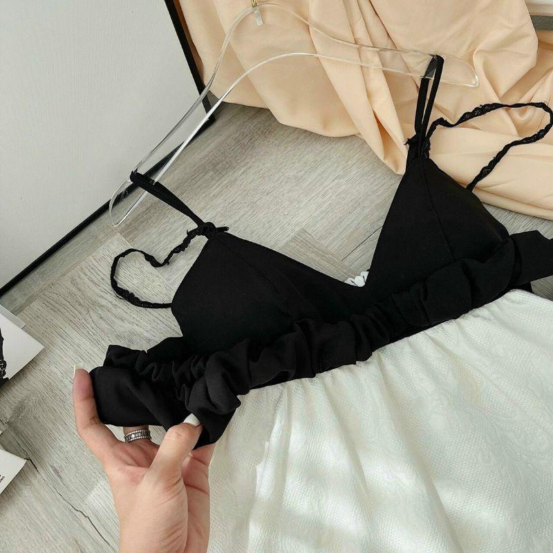 ĐẦM BABYDOLL 4 DÂY DÁNG XOÈ