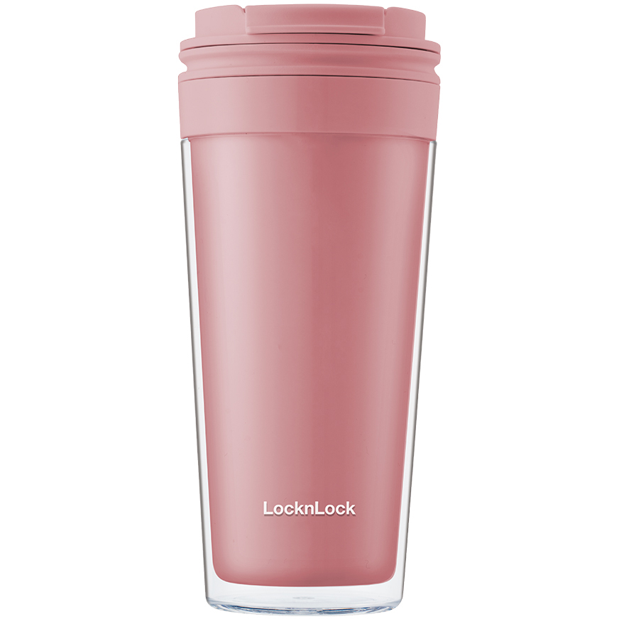 Ly nhựa 2 lớp LocknLock Bucket Cold Cup 580ML HAP519PIK