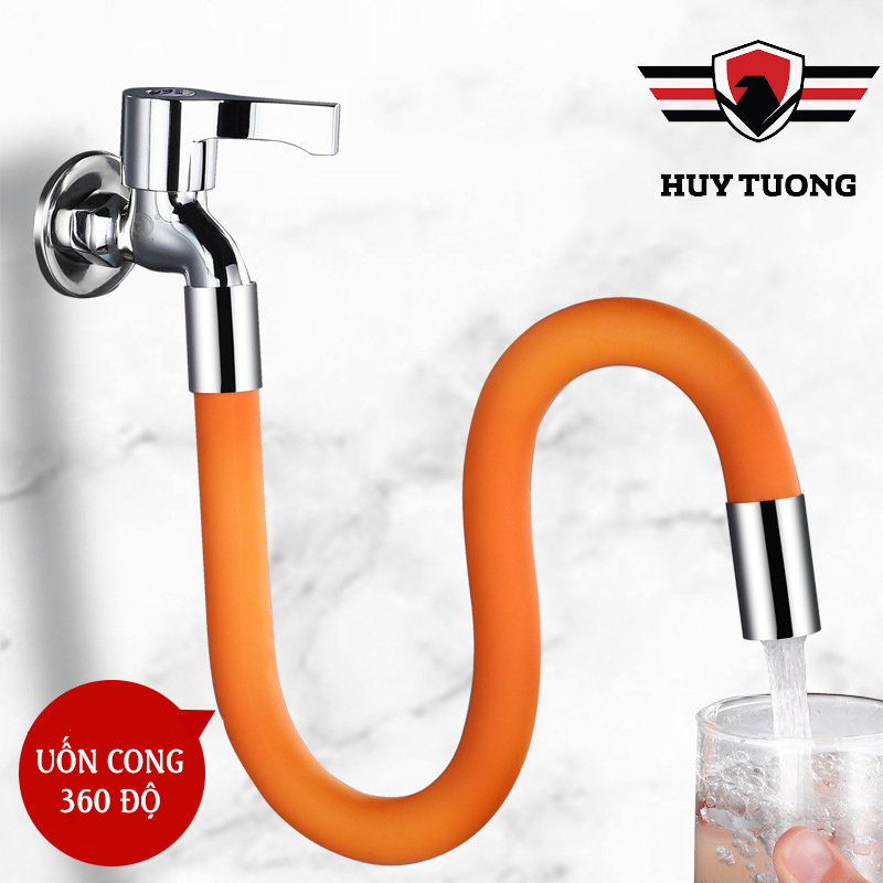 Vòi nước nối dài uốn cong 360 độ chống tung tóe nước có thể xoay 360 độ tiện dụng cho nhà bếp