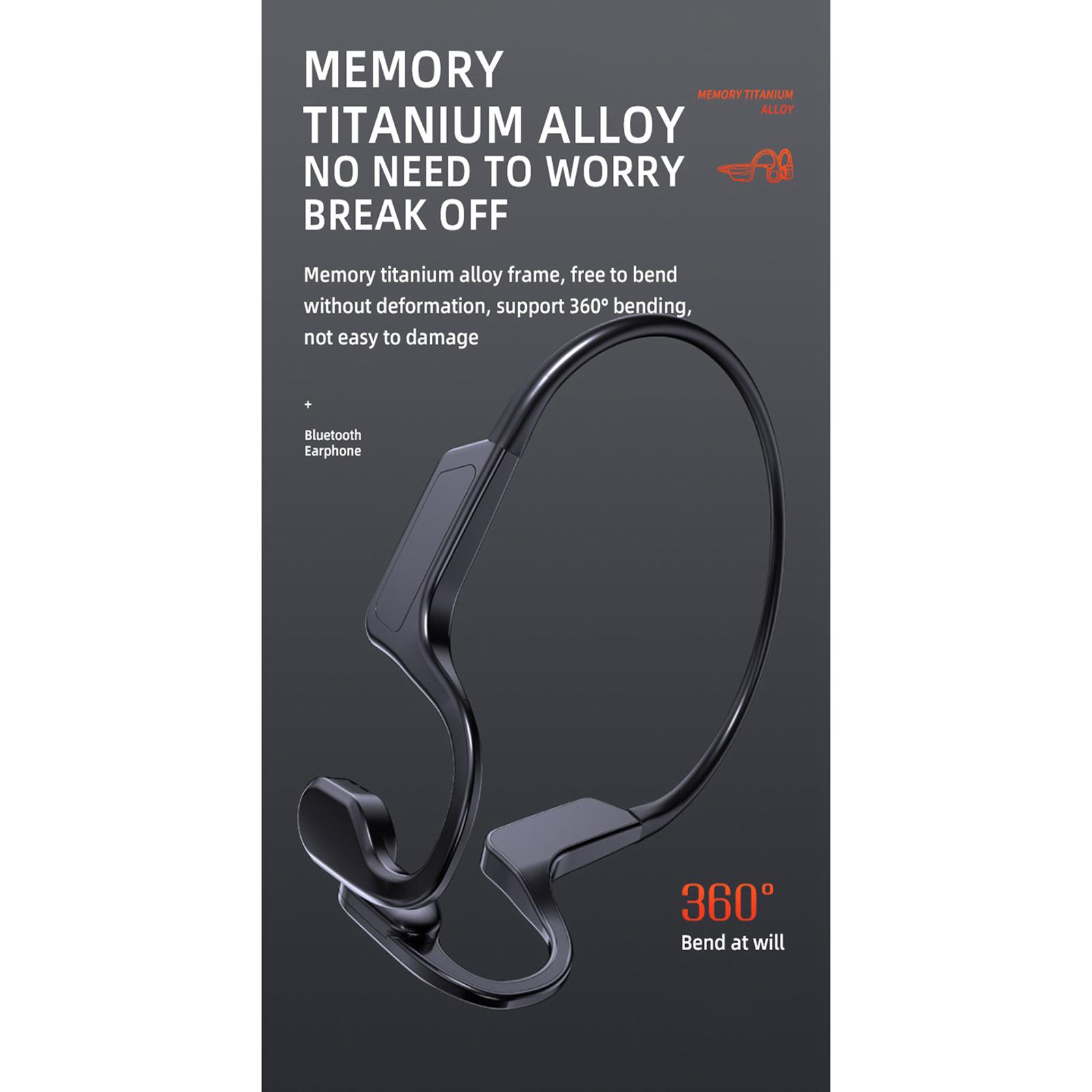 Ear-hook Wireless Bluetooth Headphones Bone Conduction Sport Driving