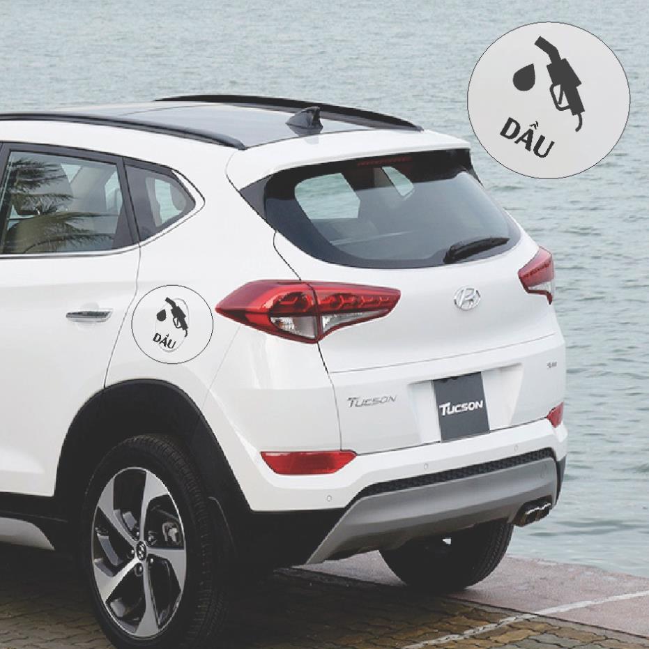 Tem dán xe bán tải icon phân biệt xăng - dầu