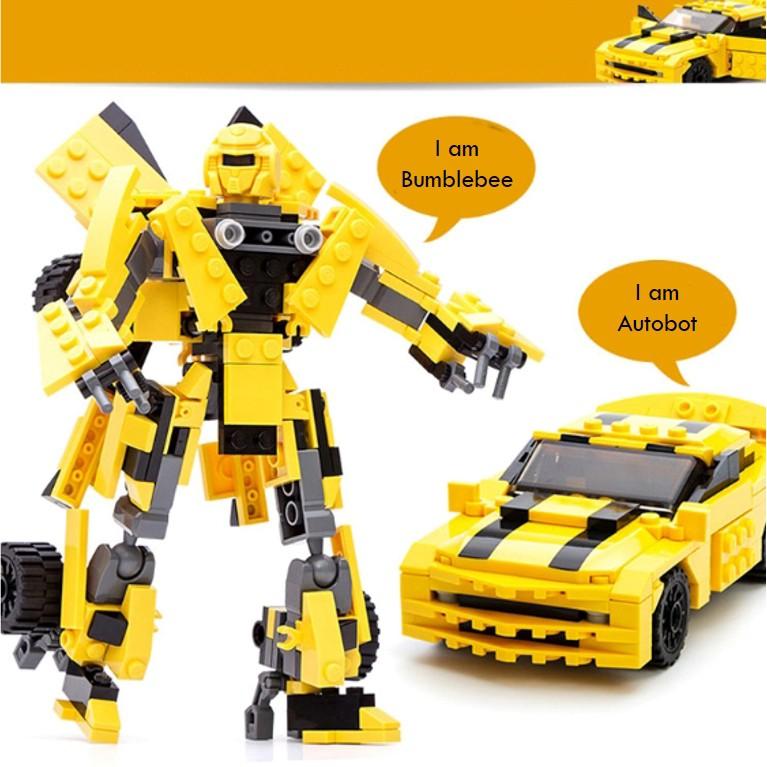 GUDI 8711 - Robot biến hình bumblebee biến hình 2 trong 1 - Robot Tranfomer lắp ráp, xếp hình