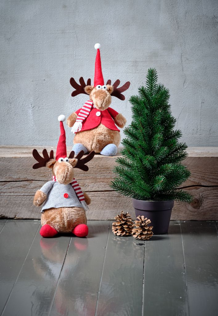 Cây thông Noel | JYSK Muninn | xi măng/sắt | xanh lá/nâu | DK13xC48cm