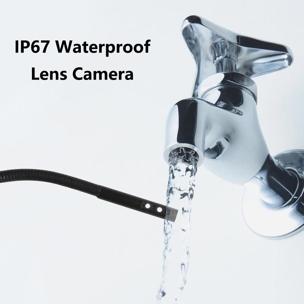 5.5mm Dual-lens Industrial Endoscopes with 4.3 Inch IPS Screen 1080P High Definition Borescope Inspection Camera with 6