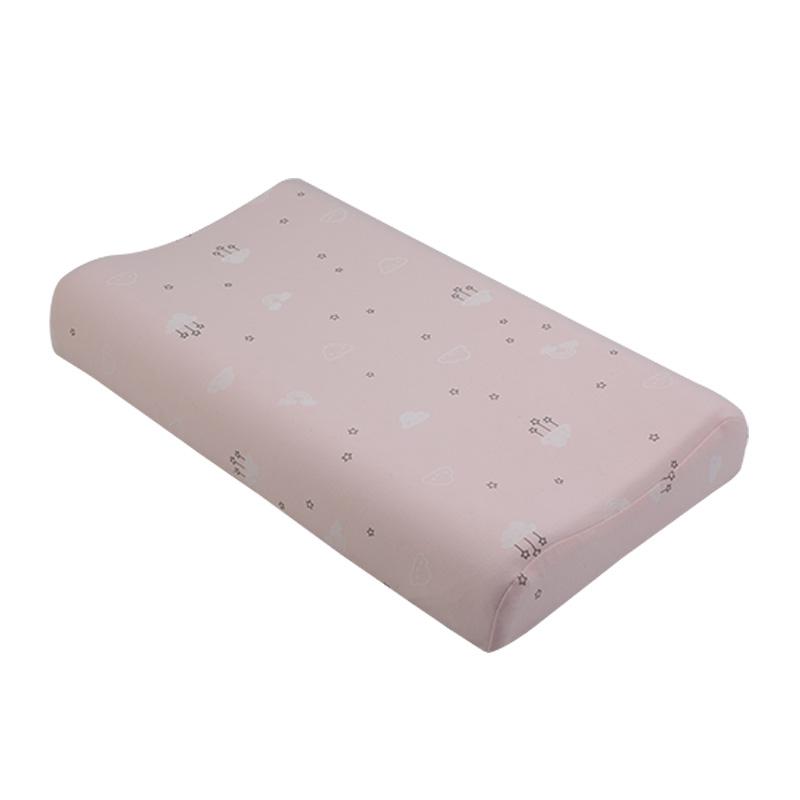 Trẻ Em Gối Cao Su Thiên Nhiên Cổ Hỗ Trợ Gối Ngủ Cho Phòng Ngủ Cho Bé Đầu Gối Xinh Xắn Cotton Áo Gối Chần Gòn