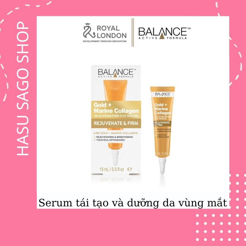 Serum Tái Tạo Và Dưỡng Da Mắt Balance Active Formula Gold Collagen Rejuvenating eye 15ml