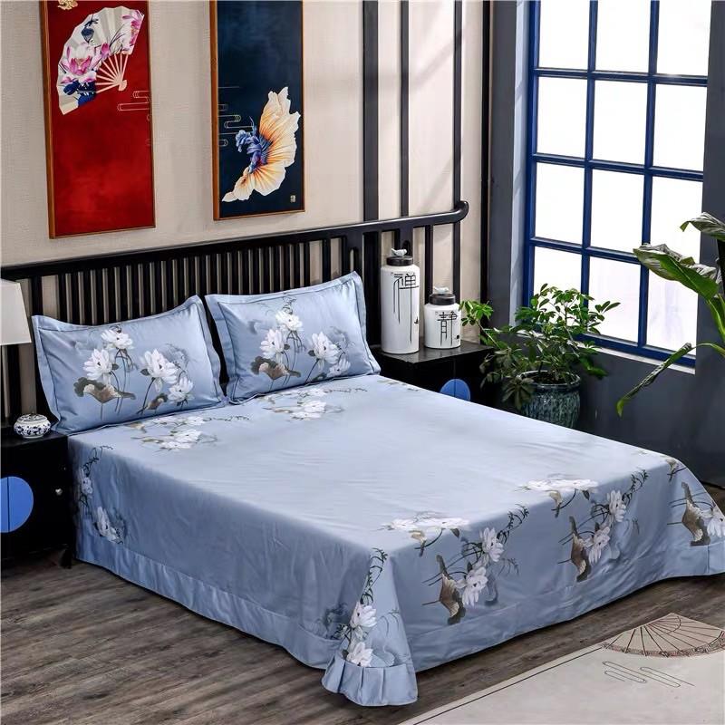 Bộ chăn ga cotton lụa 4 món