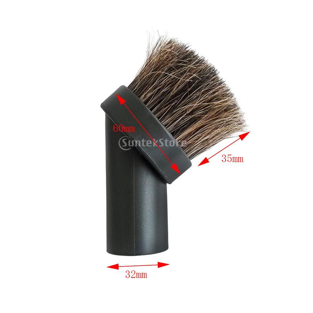 10Pcs 32mm Dia.Round Soft Dusting Brush Dust Tool Vacuum Cleaner Attachment