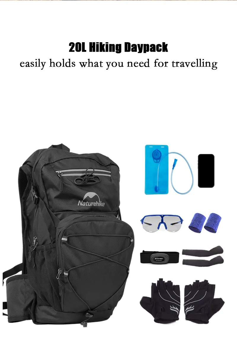 Balo Xe Đạp Leo Núi Thể Thao Naturehike CNK2300BB011 20L (Tặng Kèm Túi Nước)