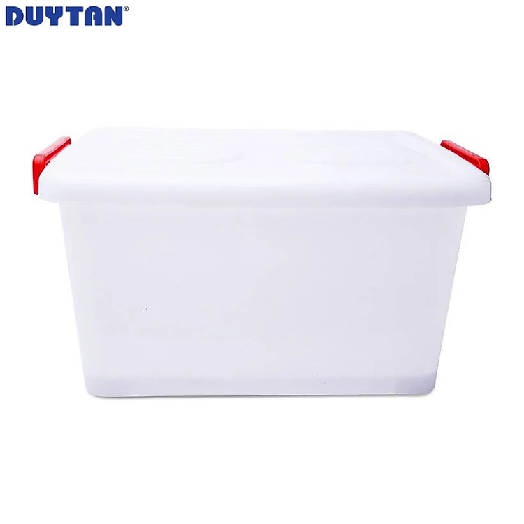 Thùng vuông nhựa Duy Tân 55 lít có bánh xe - 17489 - Hàng chính hãng