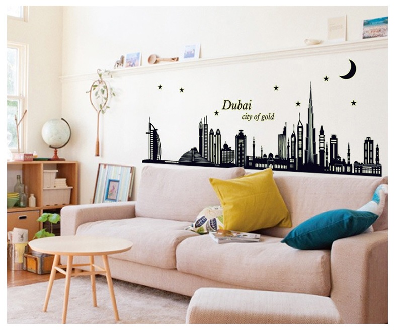 Decal dán tường Dạ quang Dubai AmyShop DDQ001