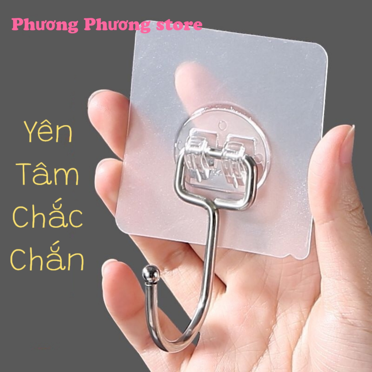 Móc Dán Tường Siêu Dính Chịu Lực Treo Đồ móc cao cấp siêu bền