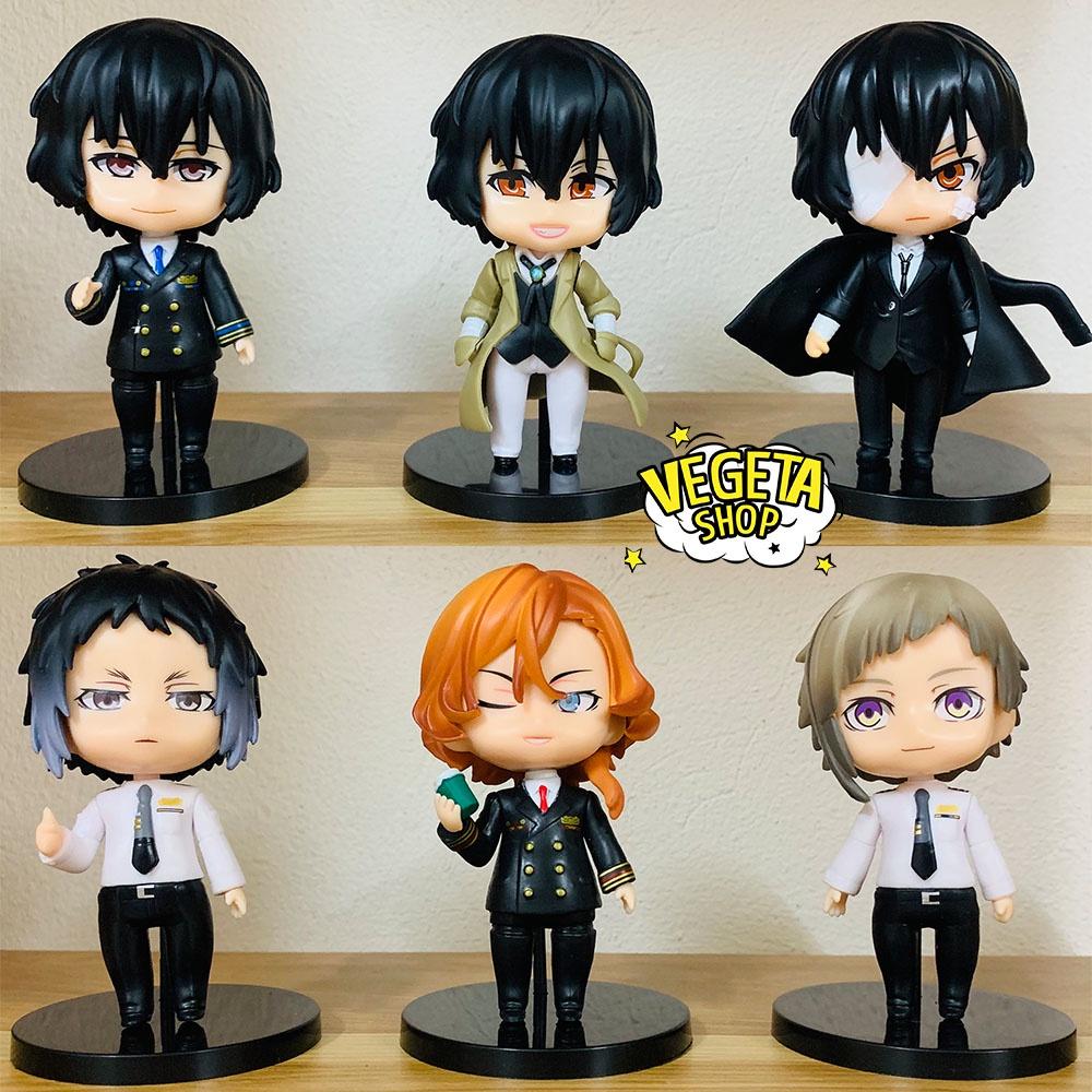 Mô hình Bungo Stray Dogs - Văn hào lưu lạc - Dazai Osamu Chuya Nakahara Nakajima Atsushi Ryunosuke Akutagawa - Cao 10cm