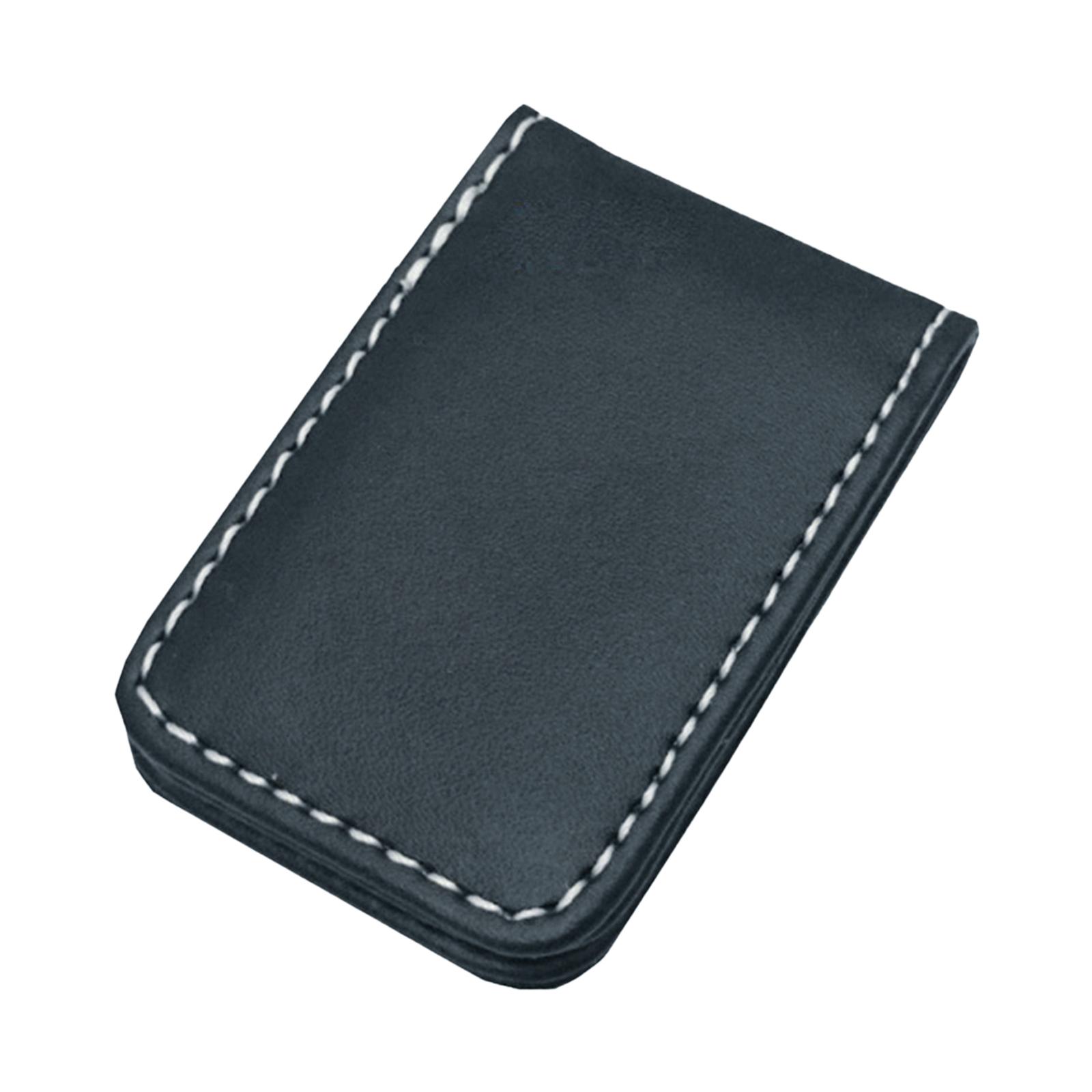 PU Leather Magnetic Money Clip Fashion Simple Dollar Cash Clamp Holder Wallet for Men Women