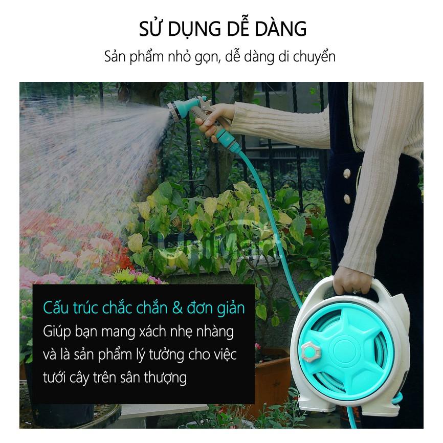 Bộ vòi nước xịt rửa tưới tiêu cây cảnh Mirco Hose Reel X15 15m - Home and Garden