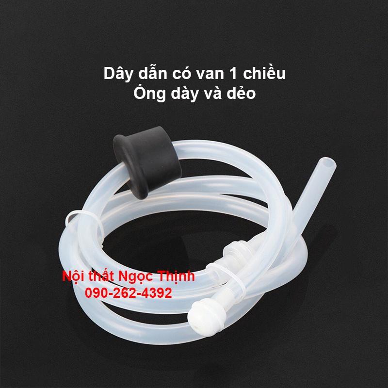 Bộ vòi bơm nước rửa chén - Đầu vòi tăng áp VTA-01 - vòi bơm gắn bồn rửa đầu nhấn hơi tiện lợi với ống dẫn silicon