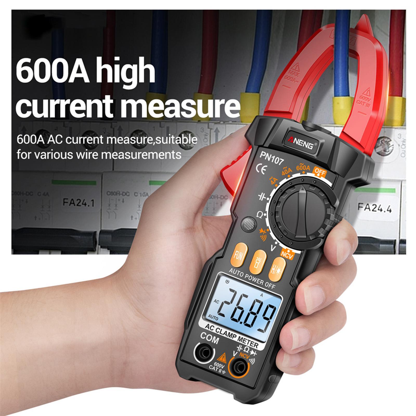 Digital Clamp Meter DC  Voltmeter Accurately 4000Counts  DC Voltage LCD  Tester Tool for Troubleshooting Vehicles