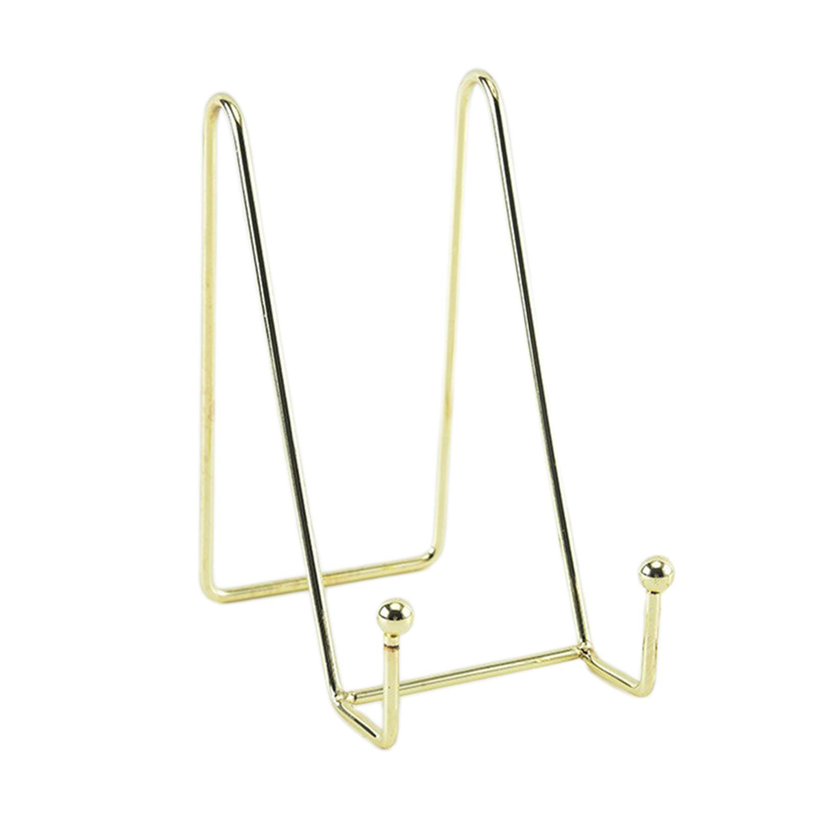 Metal Display Stands Brackets Decoration Storage Rack Book Shelf Plate Holder Table Art for Pictures Magazine Living Room Office Party