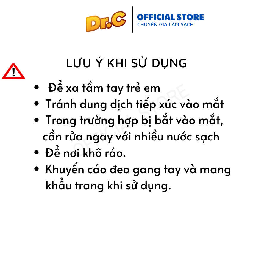 Bột Thông Tắc Đường Ống, Cống Thoát, Chậu Rửa, Vệ Sinh Lồng Giặt Dr.C CHÍNH HÃNG - Be.Easy