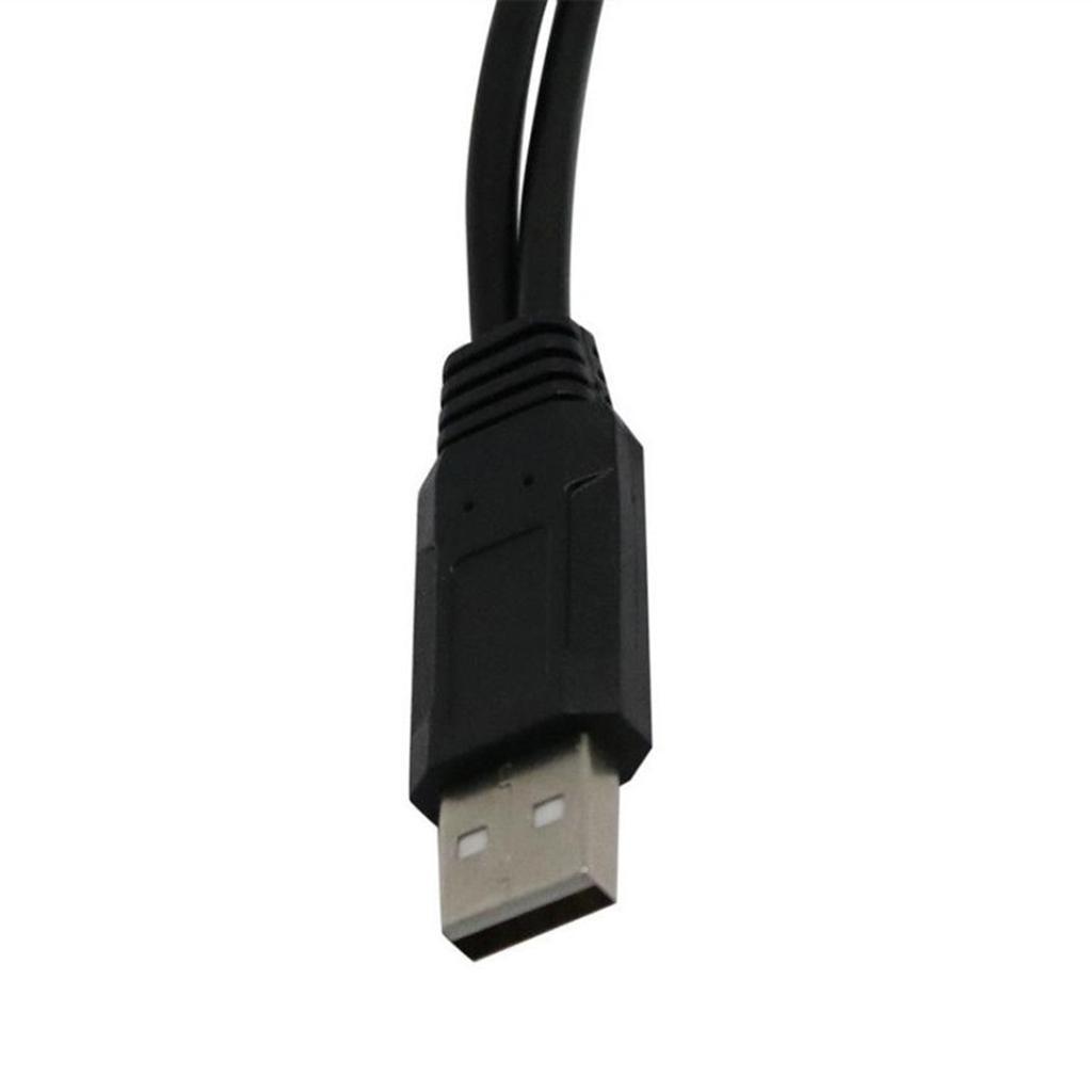 USB 2.0 A Male To 2 Dual USB Female Y Splitter Hub Power Cable