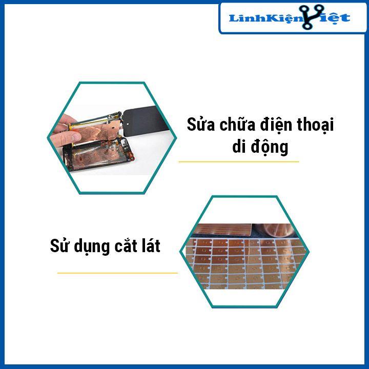 Băng dính đồng dẫn điện chống nhiễu chịu nhiệt độ cao dài 20 mét dày 0.05mm rộng 3mm/5mm/10mm/15mm