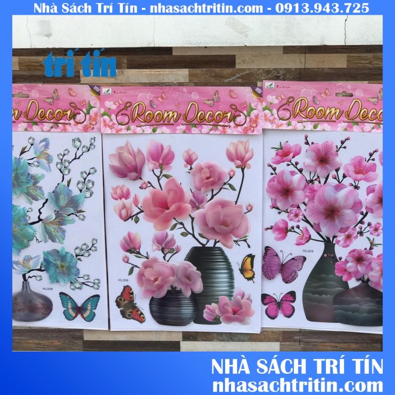 Tranh dán tường hoa nổi 7D hoa mai sẵn keo dán