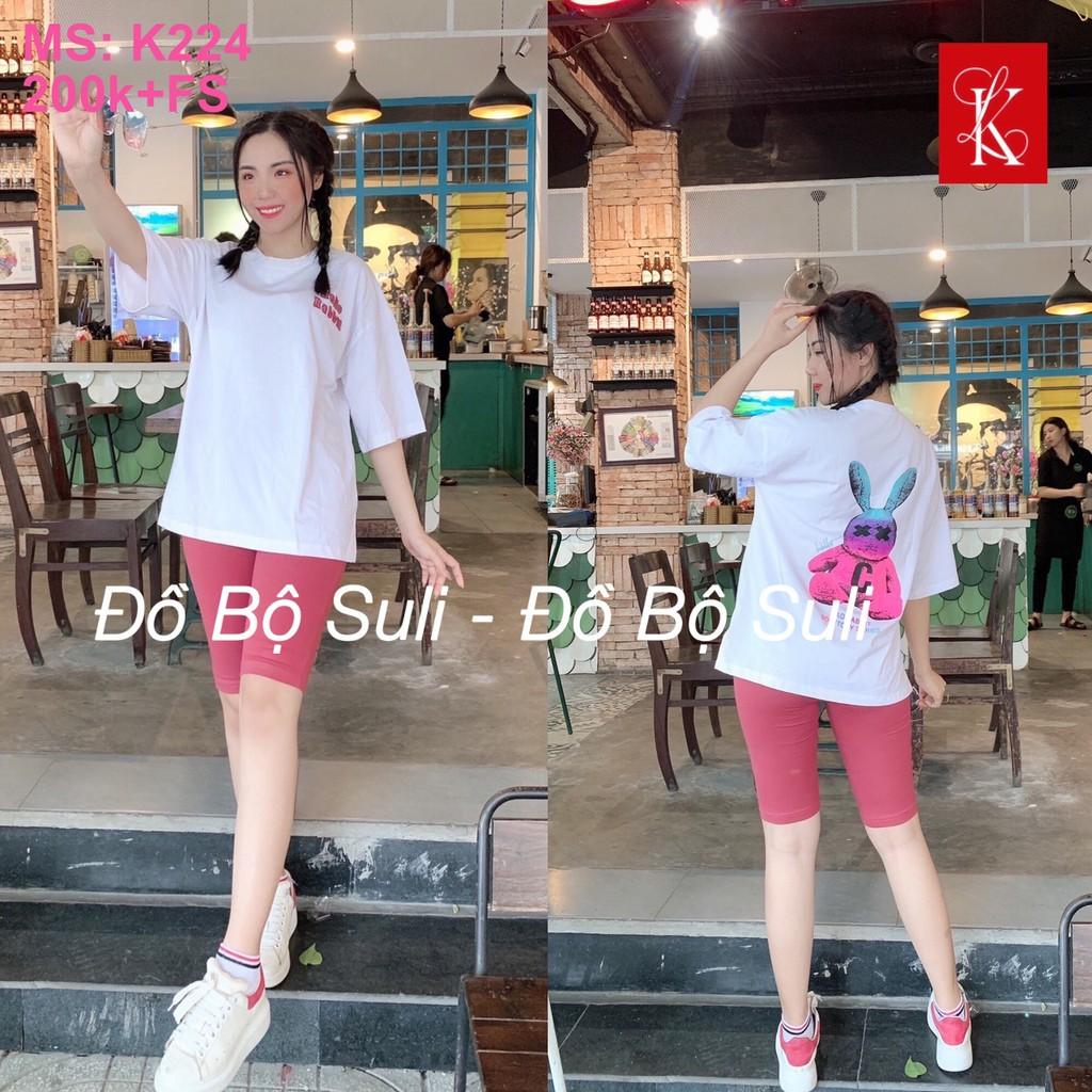 Đồ Mặc Nhà Lỡ Thun Cotton in hình Thỏ cá tính - Bền, Đẹp, Chất liệu cao cấp
