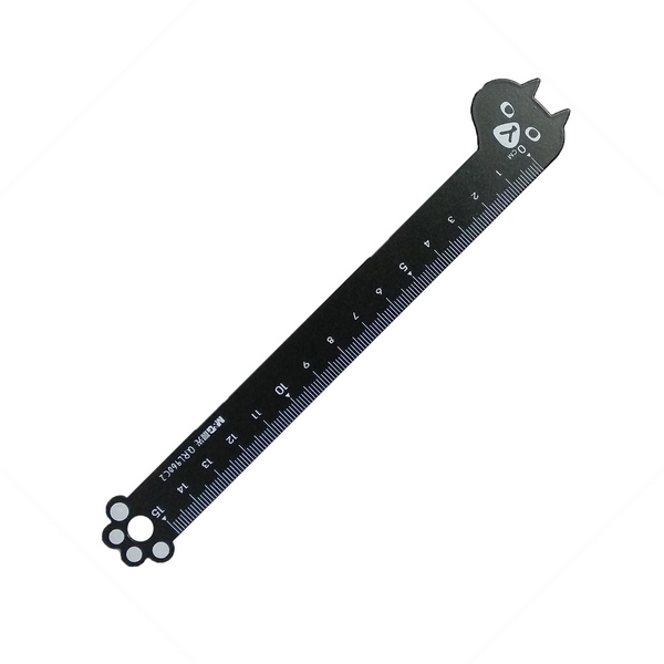 M&G Thước Kẻ Nhôm Hình Mèo QRL960C2 - Mèo Đen