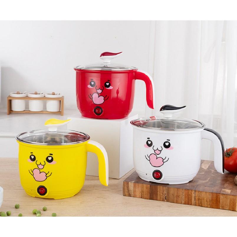 Ca Nấu Mì Điện 450w Kèm Lồng Hấp Nhiều Hình Size 18Cm