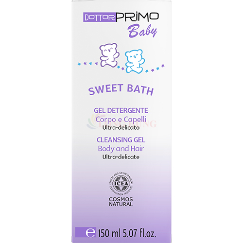 Sữa tắm gội Dottorprimo Baby Sweet Bath làm sạch và chăm sóc da bé (150ml) - Hàng chính hãng