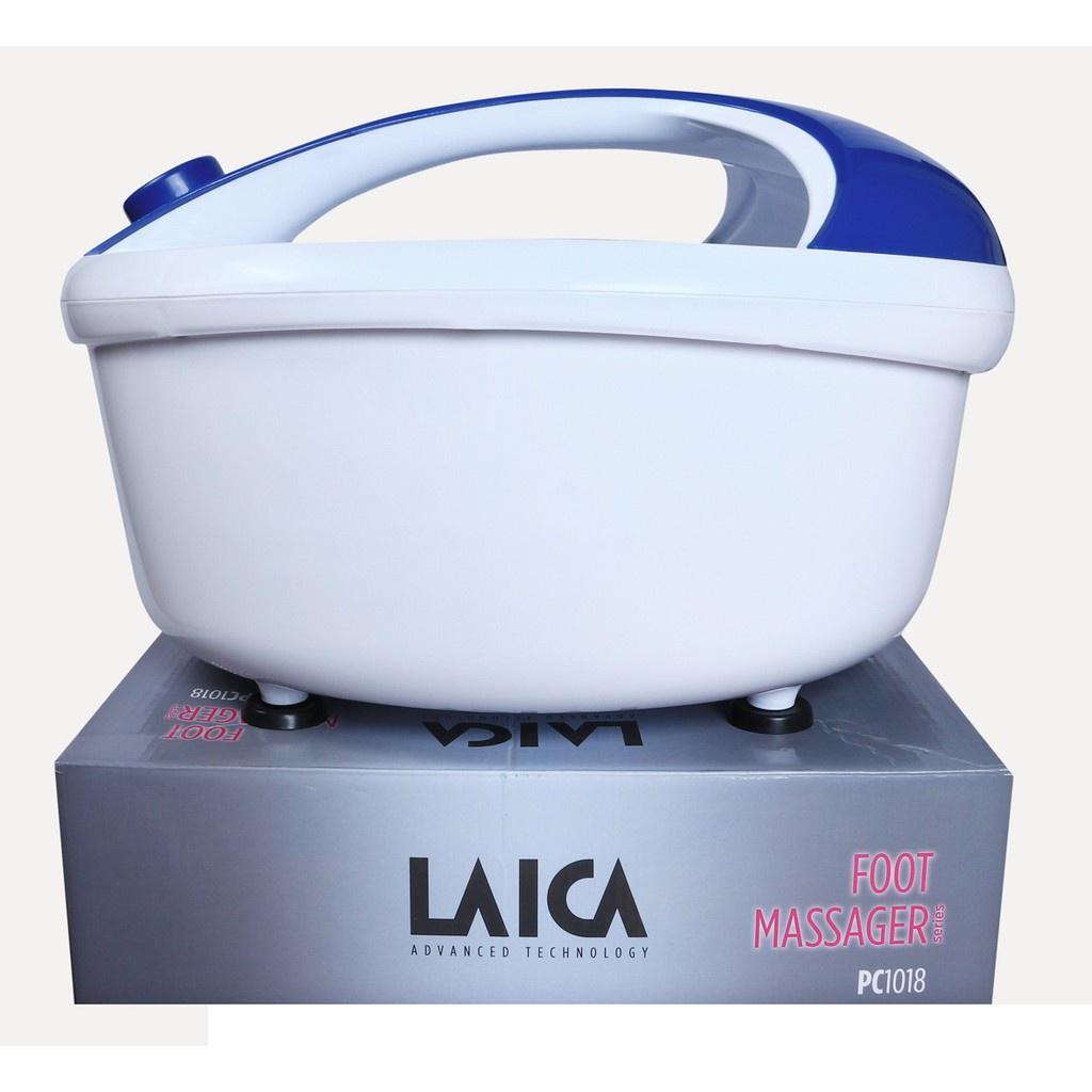 Bồn ngâm chân massage Laica PC1018B đa tính năng mát xa hồng ngoại, làm nóng, sủi nước | BH 12 tháng