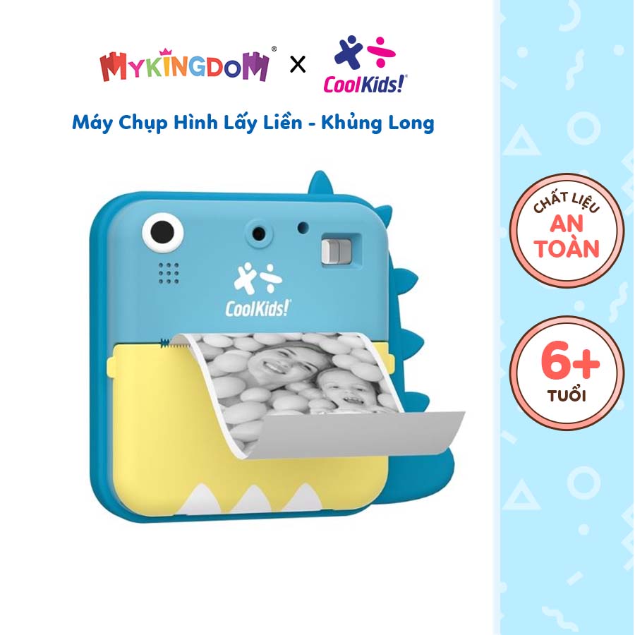 Đồ Chơi COOLKIDS Máy Chụp Ảnh Lấy Liền Khủng Long Tinh Nghịch YT019/BL