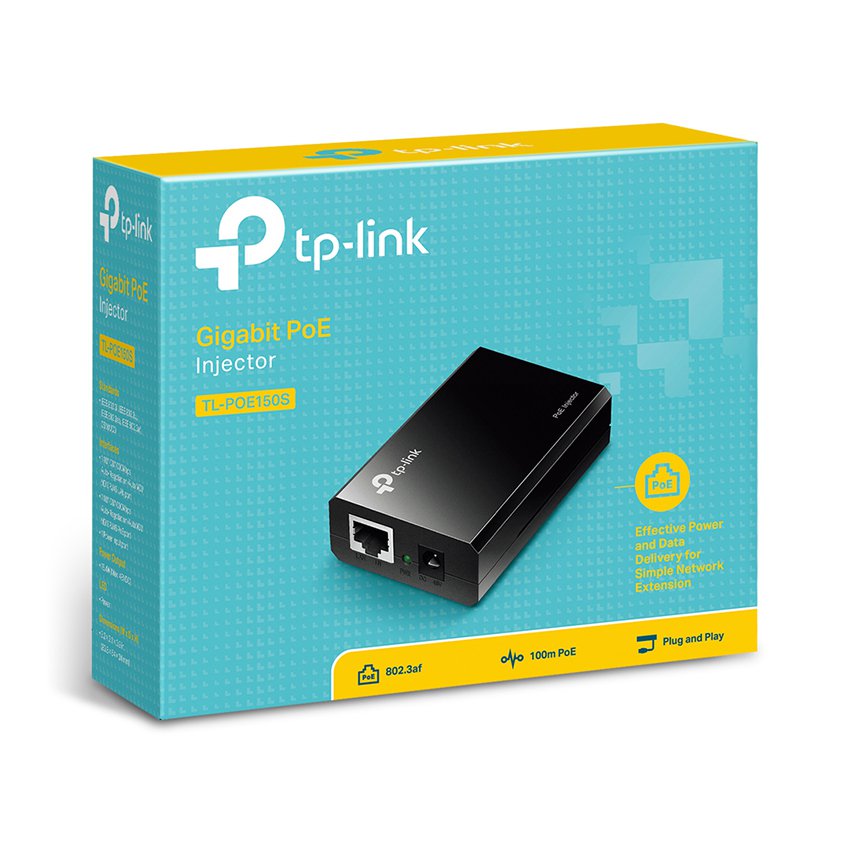 ADAPTER CẤP NGUỒN QUA MẠNG POE INJECTOR TP-LINK TL-POE150S-hàng chính hãng