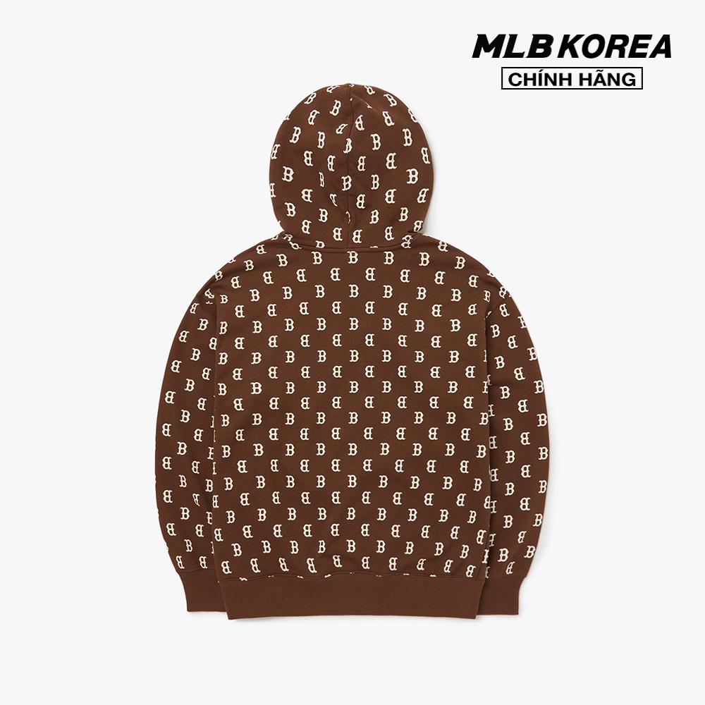 MLB - Áo hoodie tay dài phối mũ Classic Monogram Overall Pattern Overfit 3AHDM0224