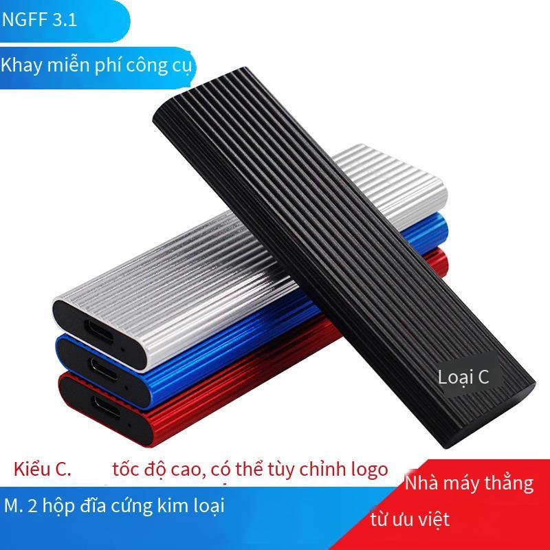 Đảm bảo chất lượng M.2 NGFF SSD Vỏ ổ cứng thể rắn Type-C 3.1 Vỏ ổ cứng di động bằng hợp kim nhôm tốc độ cao