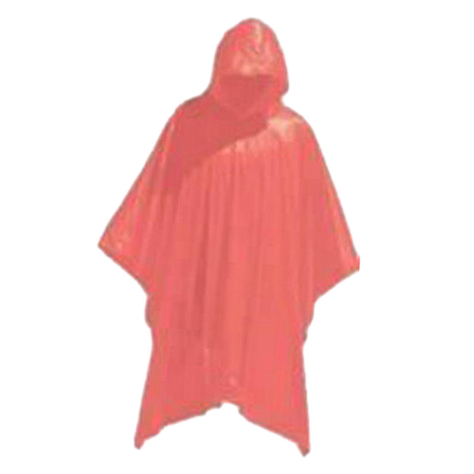 Clear Rain Ponchos with Hood Rain Jacket, Breathable ,Long Raincoat Emergency Ponchos for Sporting Event Outdoor Activities Adult