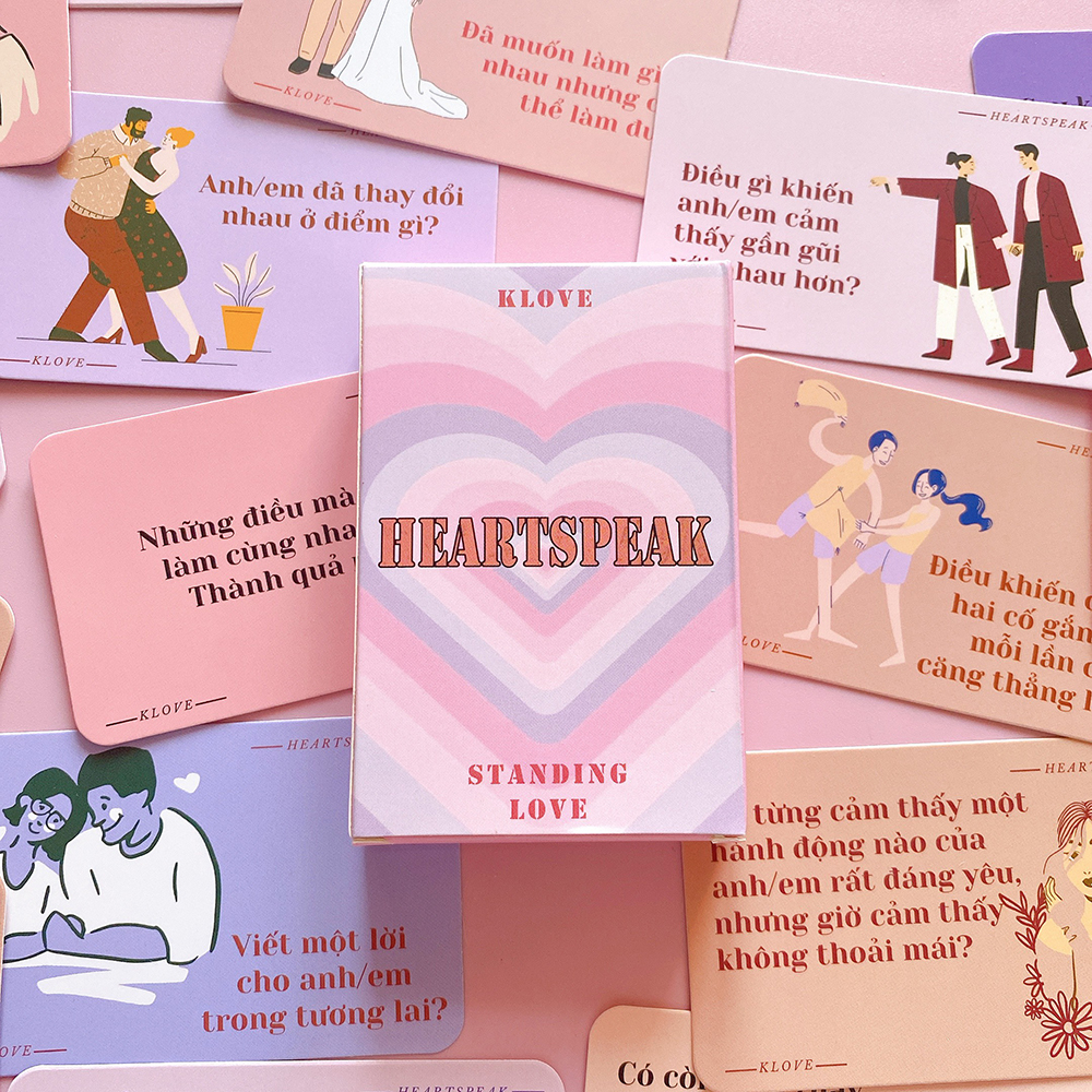 Bộ Bài Tình Yêu Heart Speak Dành Cho Cặp Đôi 50 Lá Bài Thấu Hiểu Drinking Game Couple Giúp Mối Quan Hệ Đậm Sâu Hơn Từ Bên Trong