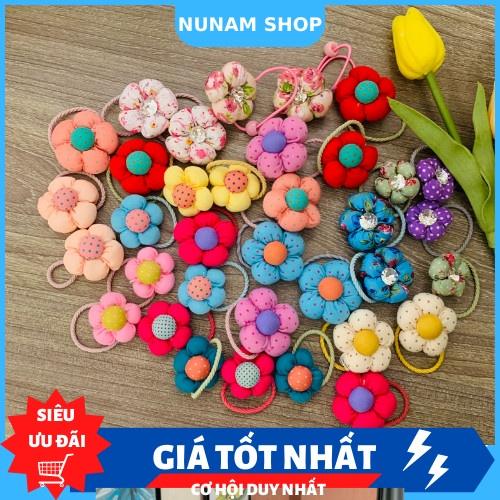 Set 2 cột tóc hoa mai nhiều màu lựa chọn xinh xắn cute cho bé Nunam shop