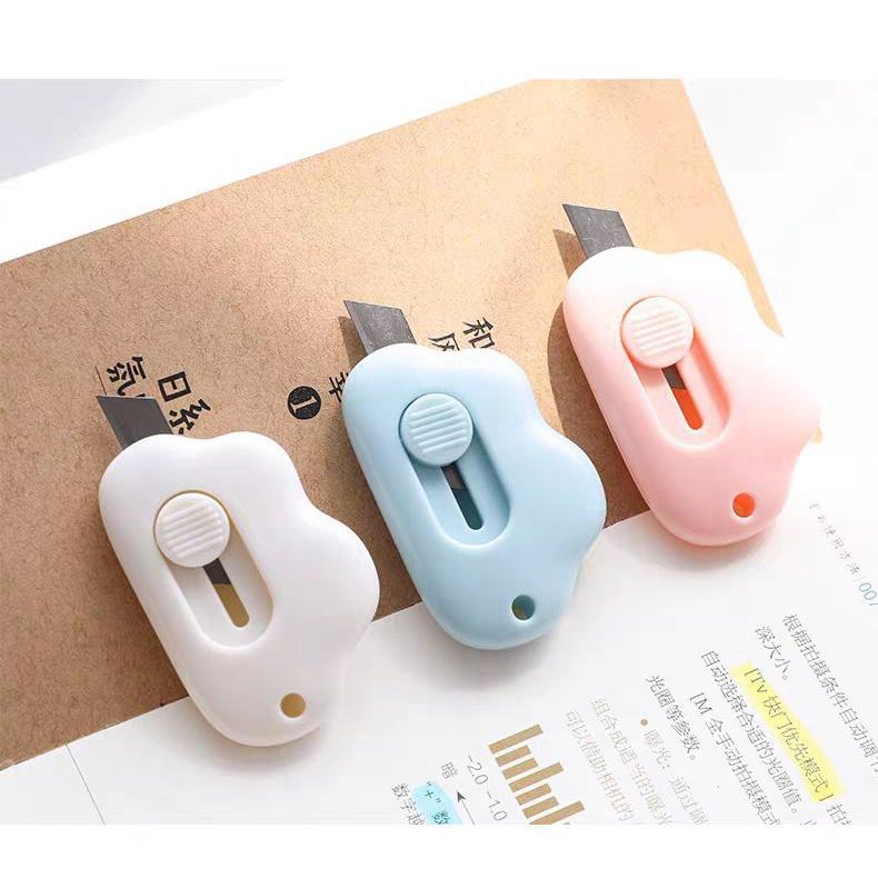 Dao Rọc Giấy/ Dao Cắt Mini Nhọ Gọn Tiện Lợi Cute Hình Đám Mây