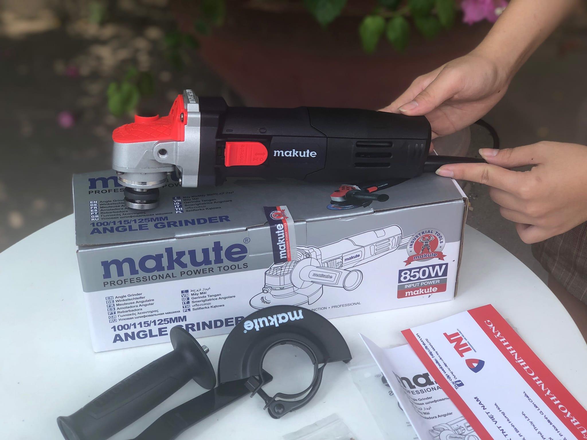 MÁY MÀI CÔNG TẮC HÔNG 100MM MAKUTE AG126-S - HÀNG CHÍNH HÃNG