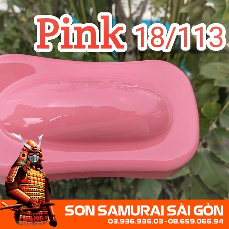 Sơn SAMURAI KUROBUSHI 113 màu hồng chính hãng dành cho xe máy