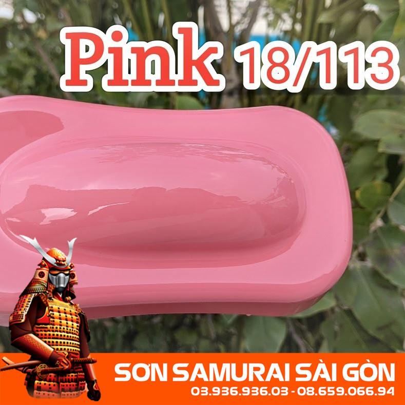 Sơn SAMURAI KUROBUSHI 113 màu hồng chính hãng dành cho xe máy